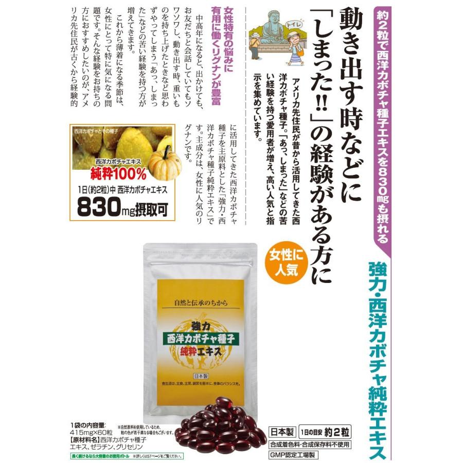 サプリメント サプリ 強力・西洋カボチャ種子 純粋エキス 6袋