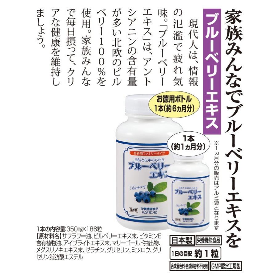 サプリ ブルーベリーエキス (ファミリーボトル) 2本セット
