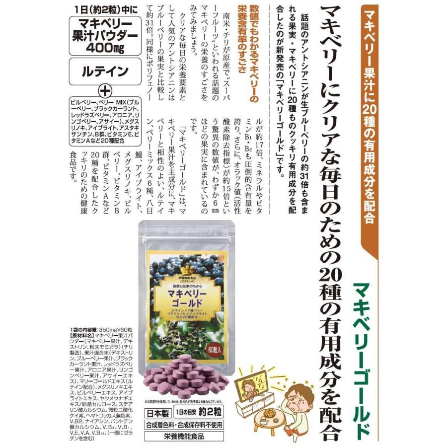 ルティン 配合 マキベリーゴールド サプリメント 1袋