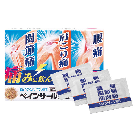 頭痛 発熱 ひざ 腰 肩の痛み 生薬配合解熱鎮痛薬「ペインサール顆粒」 1箱 【第(２)類医薬品】　 a011-50321