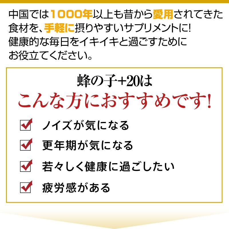 アミノ酸 サプリメント 蜂の子＋20 2袋 約2ヶ月分 a011-3673