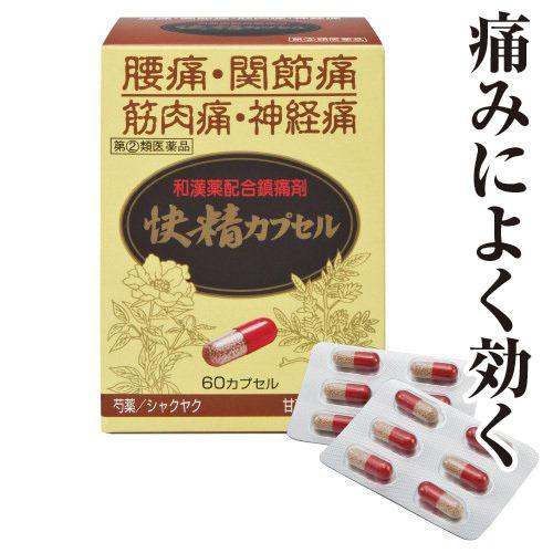 腰痛 関節痛 筋肉痛 肩こり痛「快精カプセル」 1箱 【第(２)類医薬品】